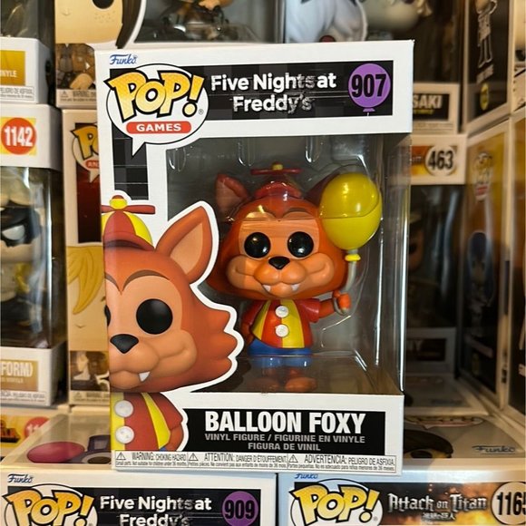 Funko POP! FNAF Five Nights At Freddy’s Security Breach Balloon Foxy Figure #907 - Picture 2 of 7